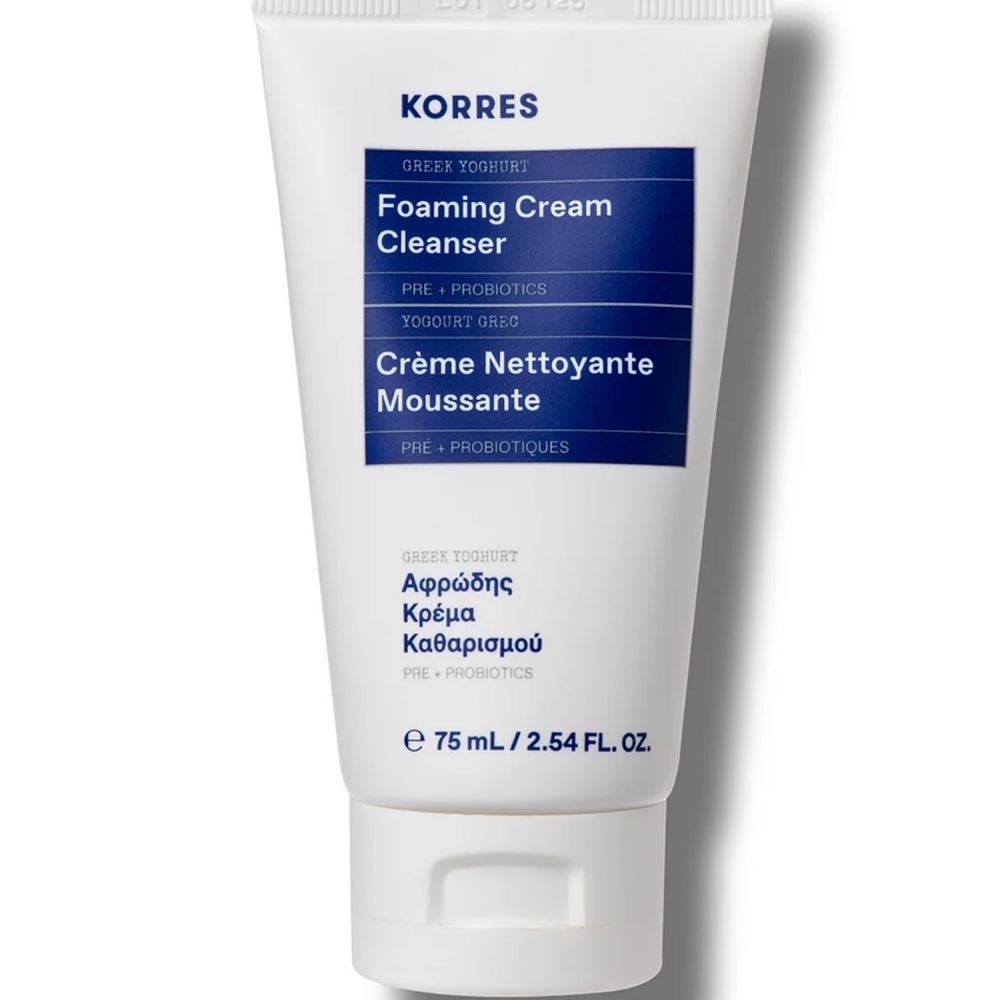 NEW 
KORRES Greek Yoghurt Foaming Cream Cleanser